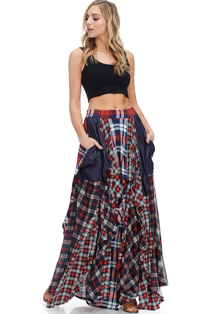 damsel in distress maxi skirt